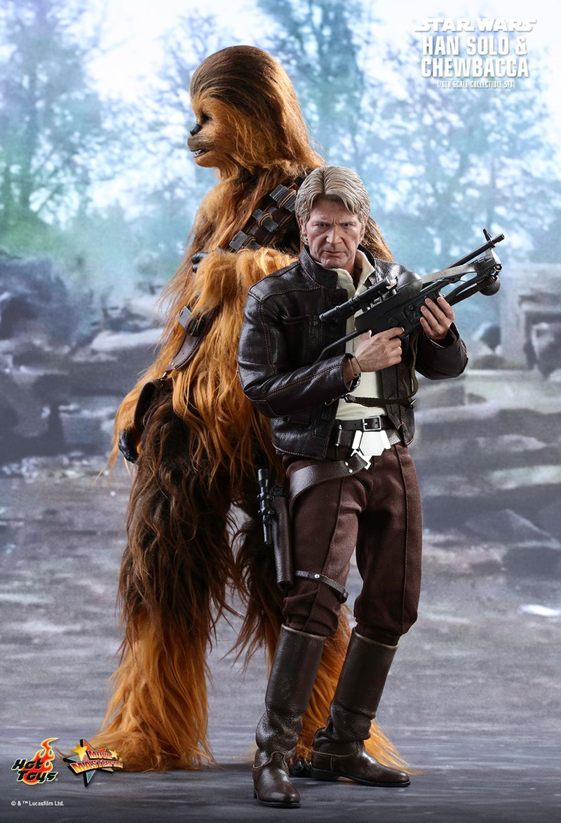 Illustration for article titled Hot Toys' Force Awakens Han Solo Is the Grumpiest Harrison Ford Figure Ever Made